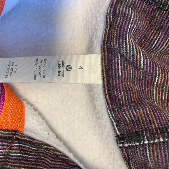 Lululemon purple Scuba hoodie, Size 4 - Picture 3 of 3